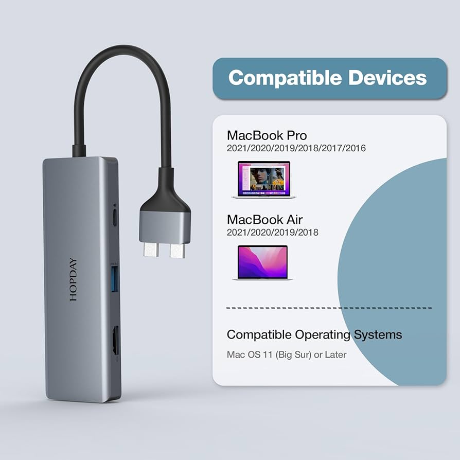 Amazon | USB C ドッキングステート MacBook Pro/Air用 9ポート